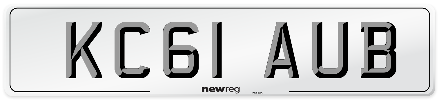 KC61 AUB Number Plate from New Reg